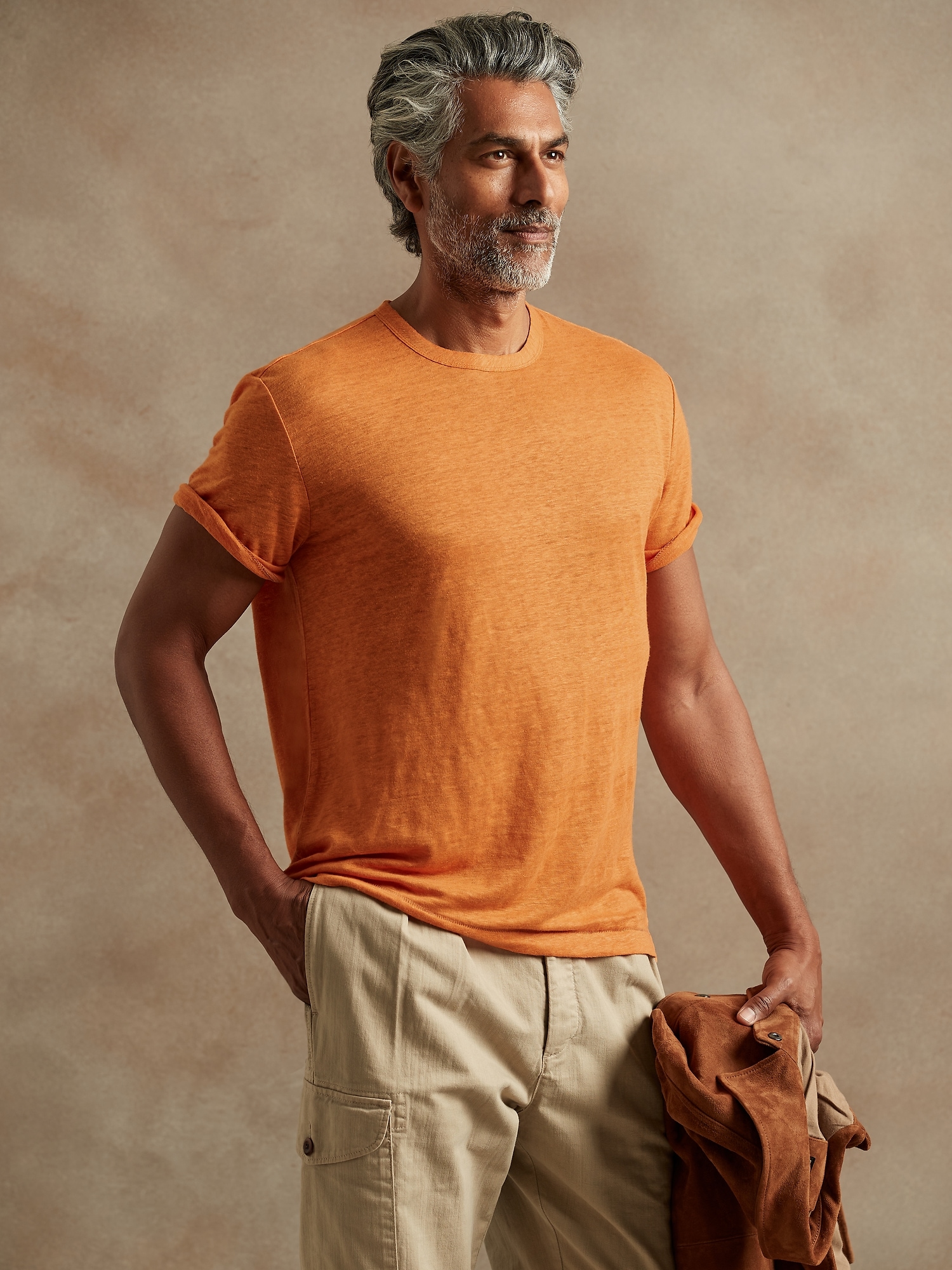 Charter Linen T-Shirt | Banana Republic