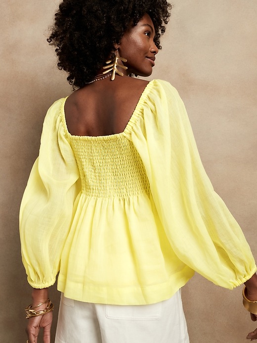 Image number 2 showing, Ramie Twist-Front Shirt