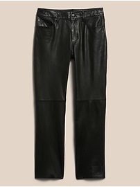 Straight Leather Pant