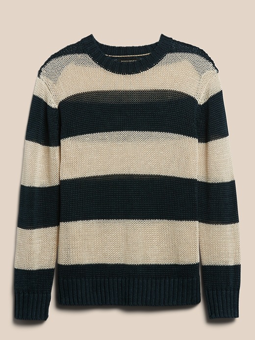 Image number 4 showing, Linen Stripe Sweater