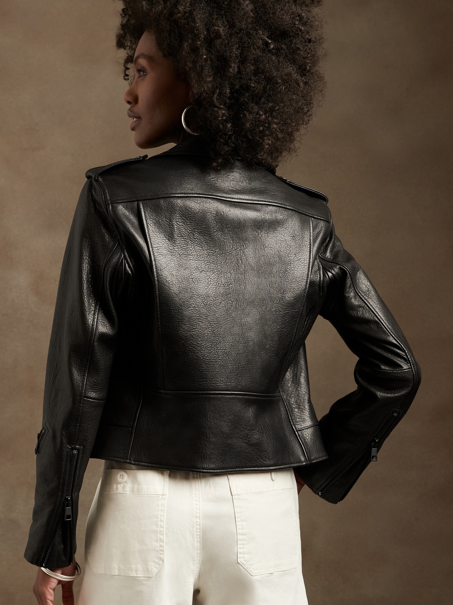 Essential Leather Jacket | Banana Republic