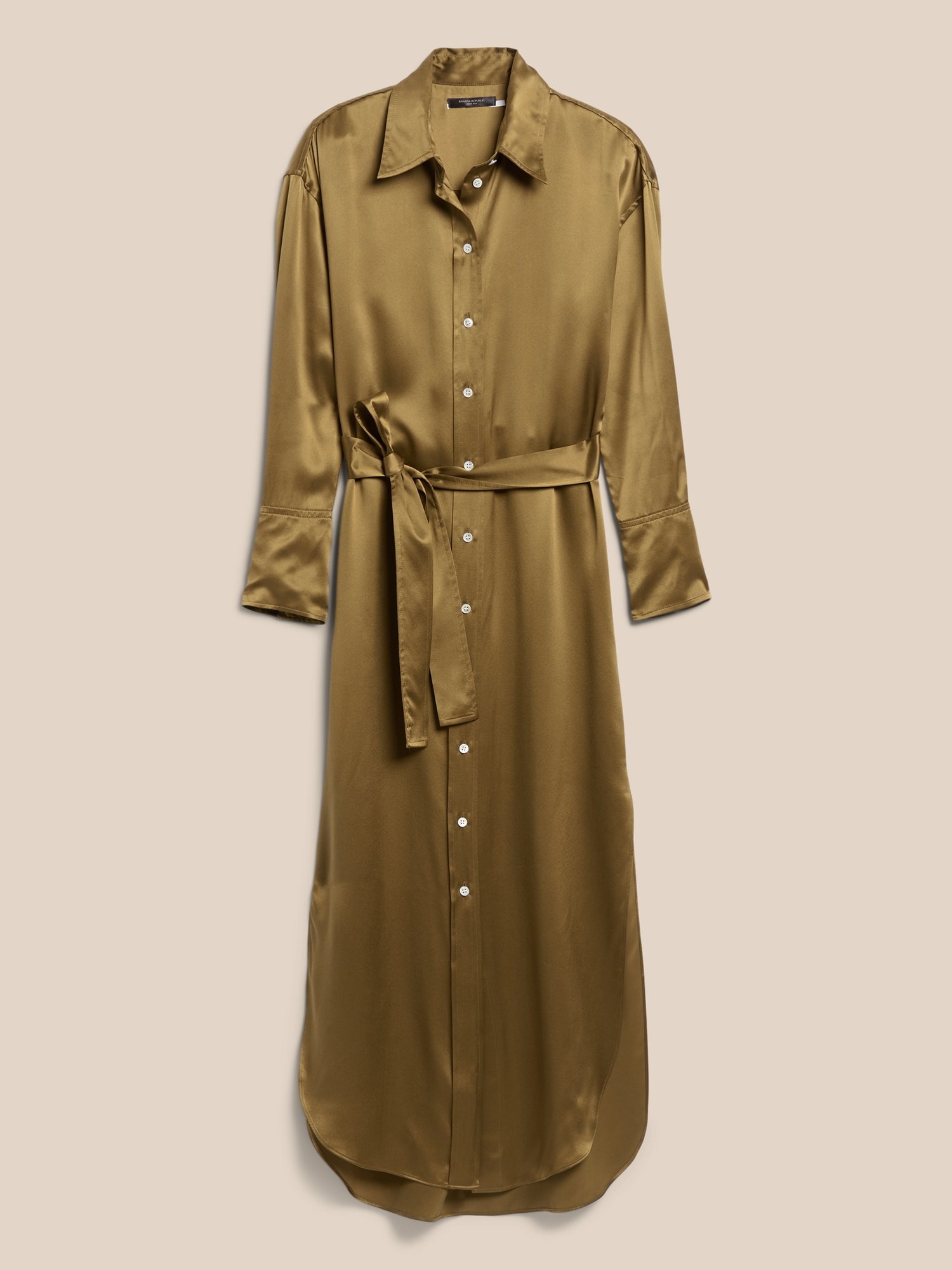 Muse Silk Maxi Shirtdress