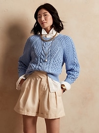 Cable-Knit Sweater Tunic | Banana Republic
