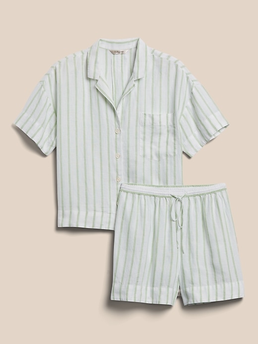 Restore Linen Pajama Short Set | Banana Republic
