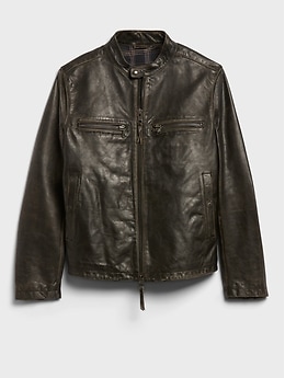 Leather Biker Jacket | Banana Republic