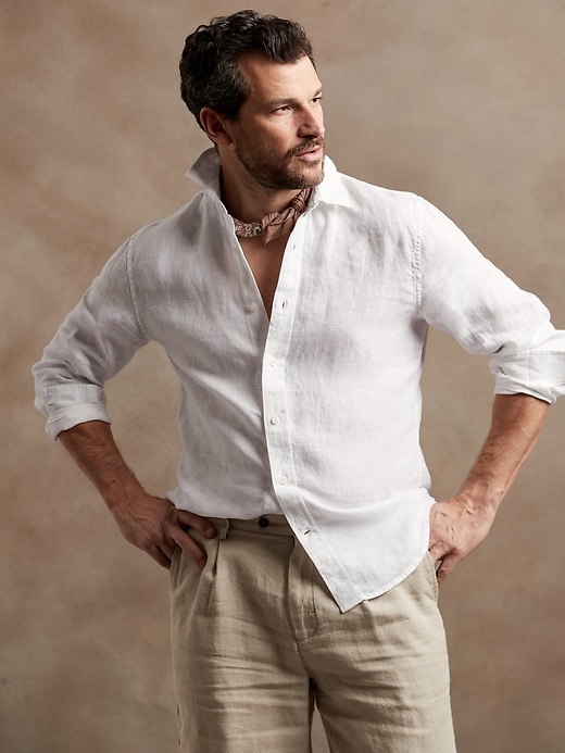 Image number 1 showing, Castello Linen Shirt