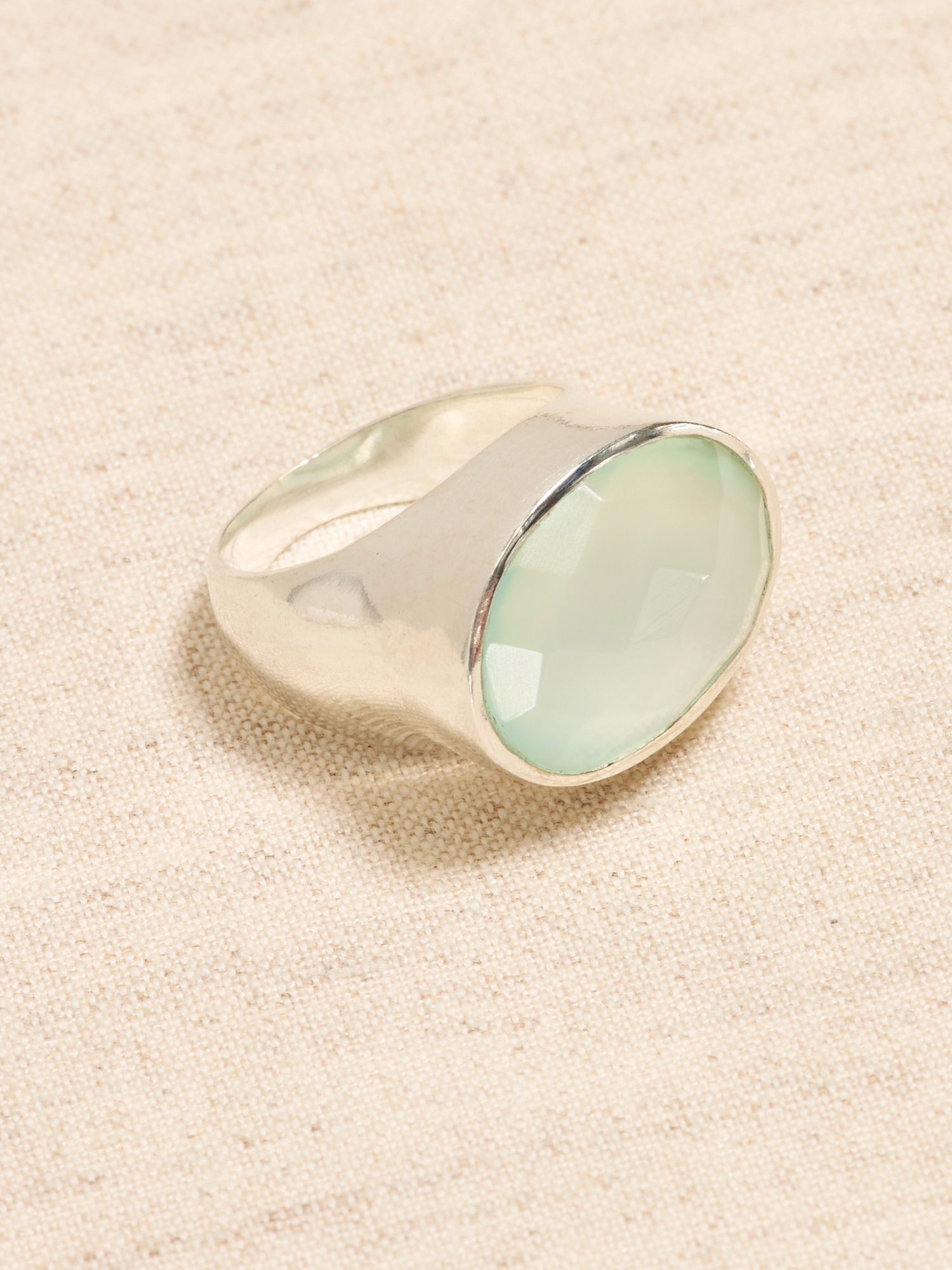 Aureus + Argent | Modern Oval Stone Ring