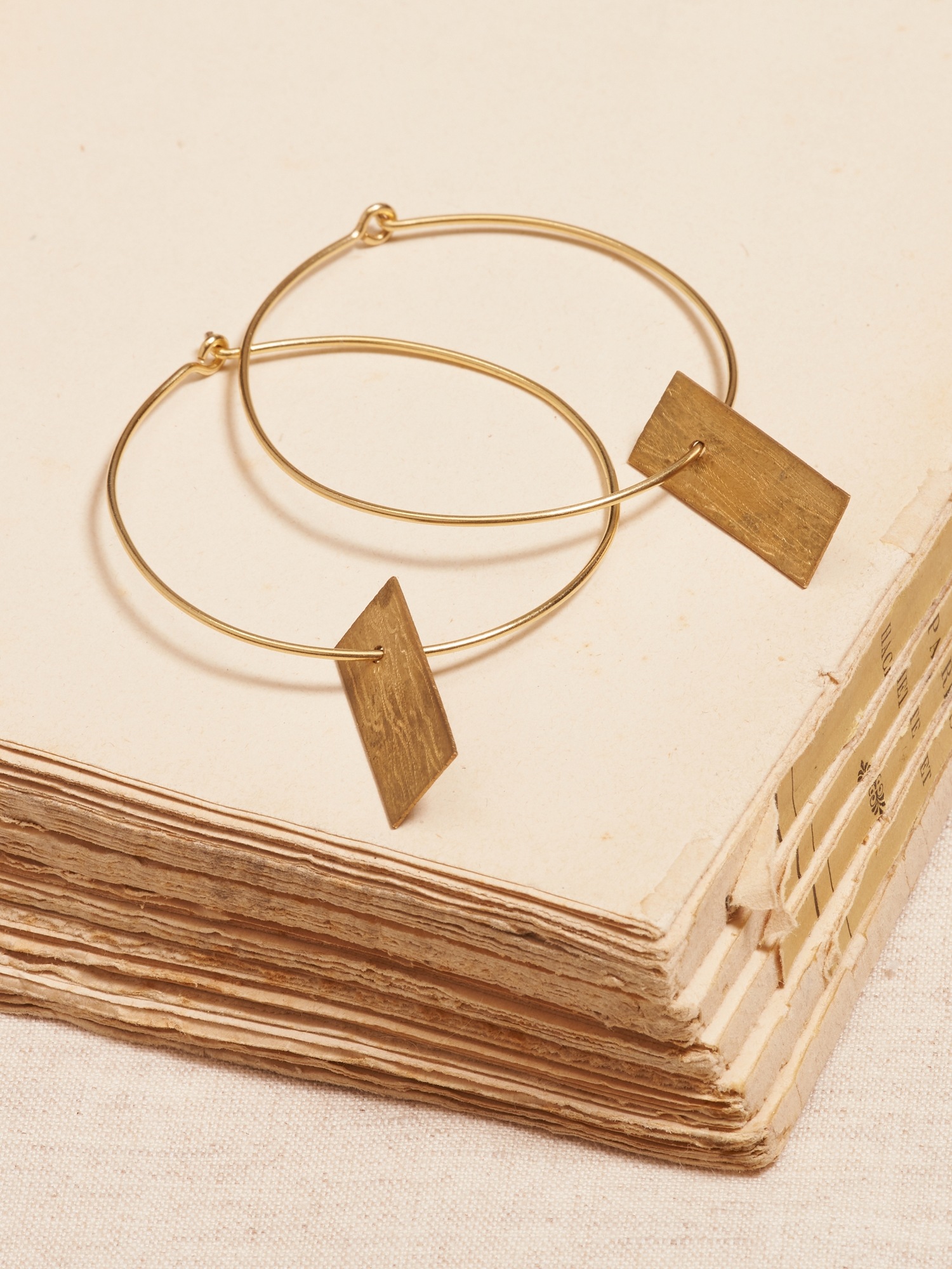 Aureus + Argent | Tab Hoop Earrings - 500075186086 - Jewelry WANDERLUST COLLECTION: Designed to capture our lov sku 500075186086