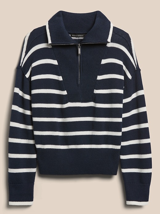 Image number 4 showing, Oversized Half-Zip Sweater