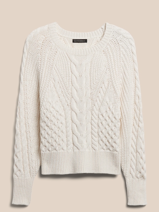 Image number 4 showing, Cotton Cable-Knit Sweater