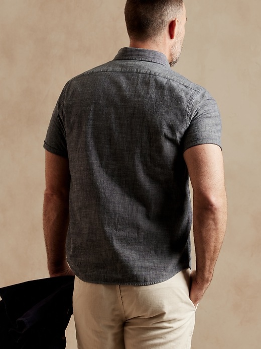 Image number 2 showing, Untucked Chambray Shirt