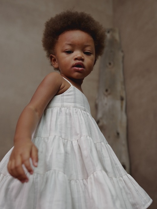 Image number 2 showing, Baby Organic Cotton Tiered Dress