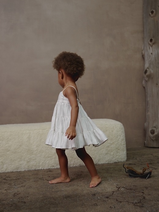 Image number 4 showing, Baby Organic Cotton Tiered Dress