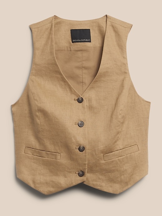 Image number 4 showing, Riva Linen Vest
