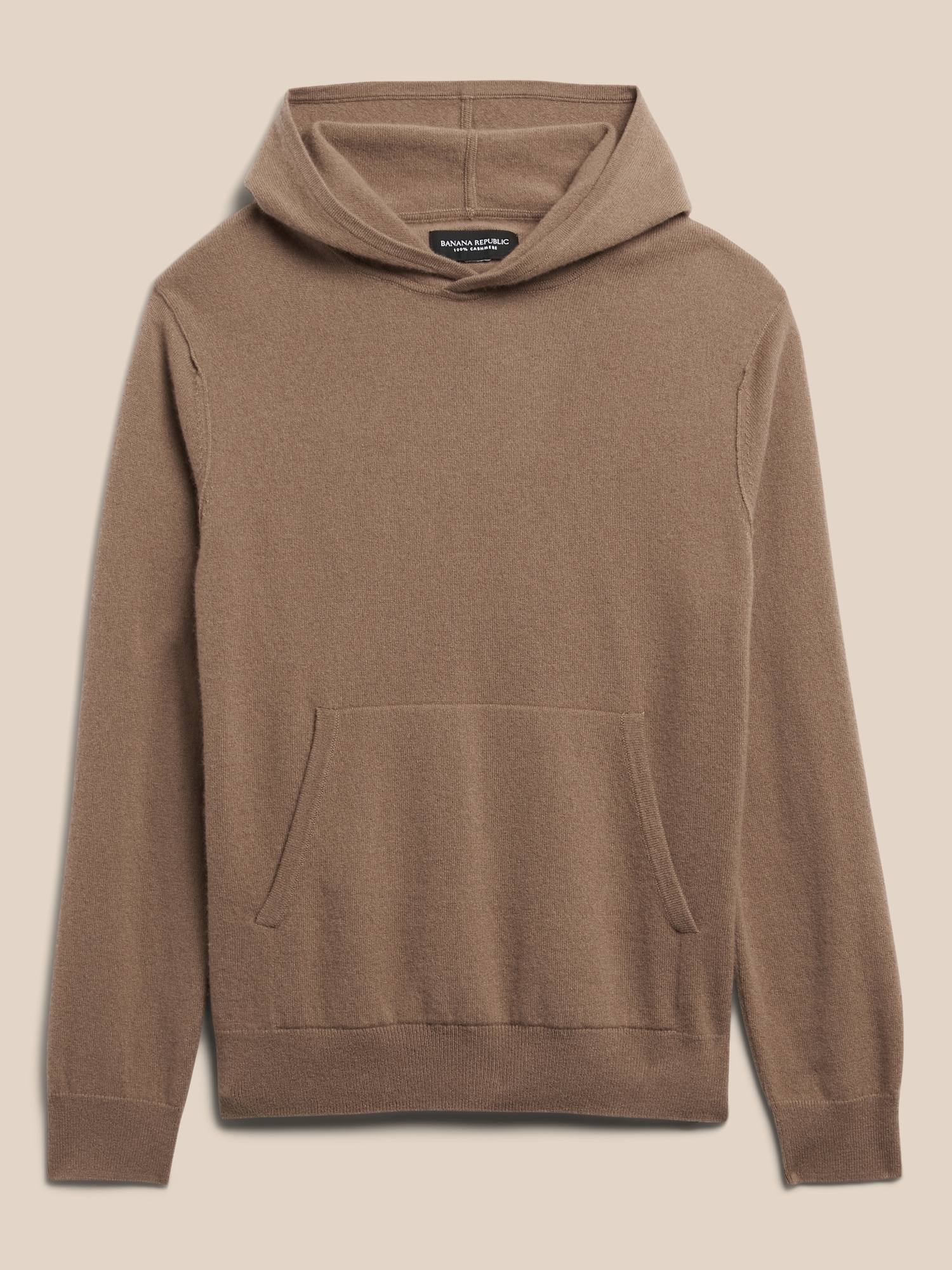 Cashmere sweater with hood