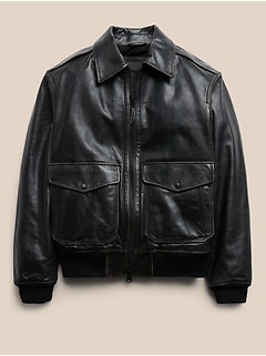 ジャケット・アウター archive BANANA REPUBLIC leather jacket BR ARCHIVES Leather Aviator Jacket | Banana Republic