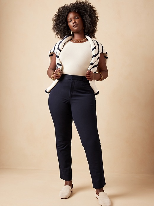 Curvy Mid-Rise Skinny Sloan Pant | Banana Republic