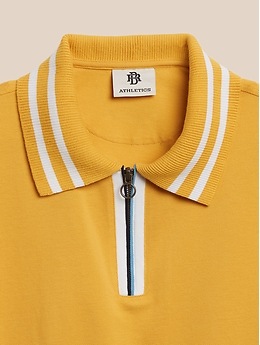 BR ATHLETICS Zip Polo | Banana Republic