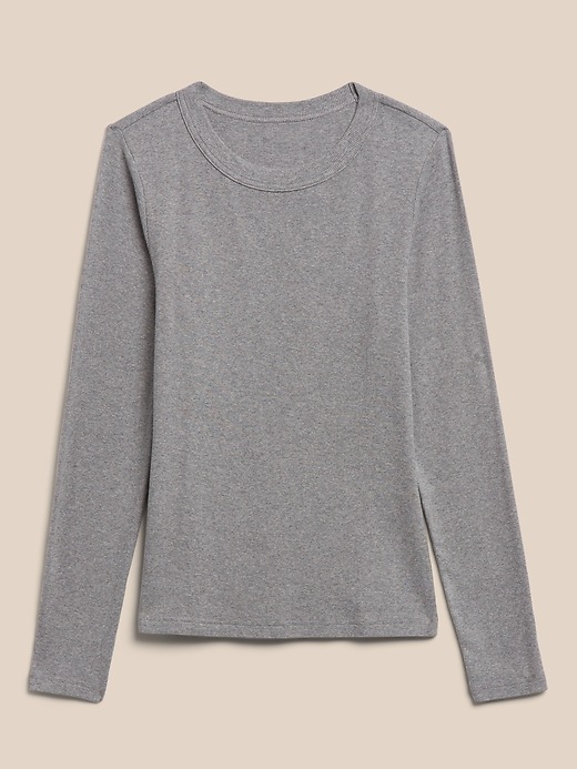 Image number 8 showing, Ribbed Crew-Neck T-Shirt