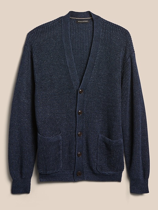 Image number 4 showing, Relaxed Linen Cardigan