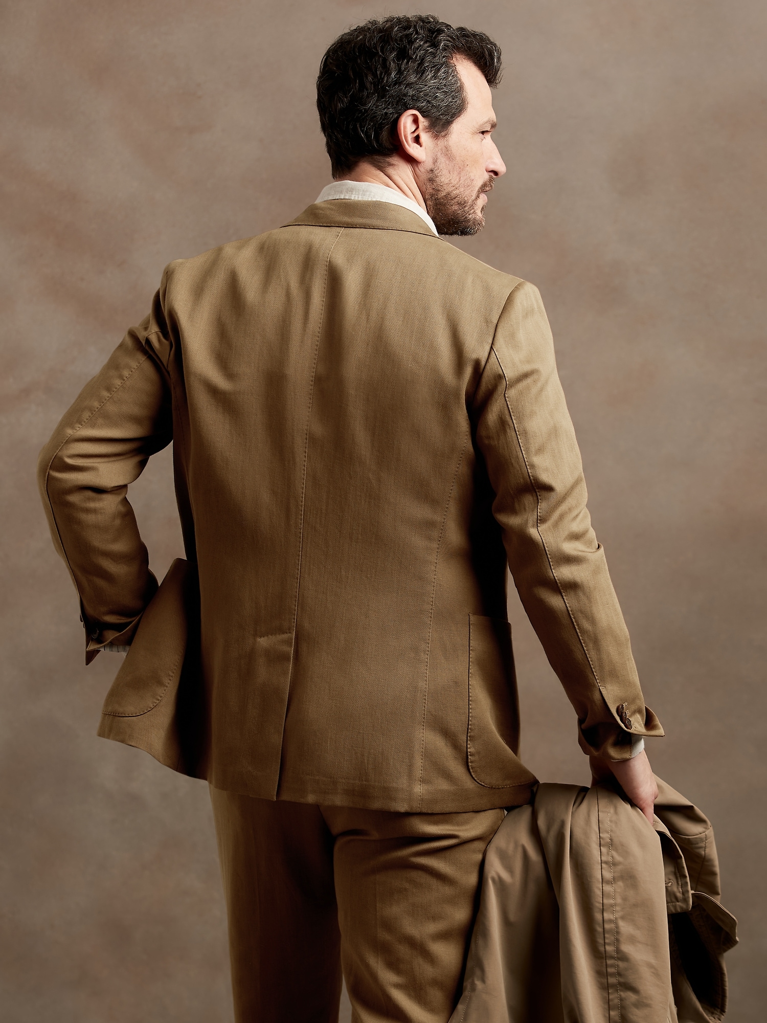 Caldo Italian Cotton-Linen Suit Jacket