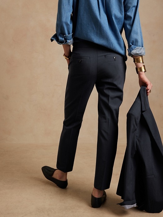 Image number 2 showing, Avery Straight Wool-Blend Pant