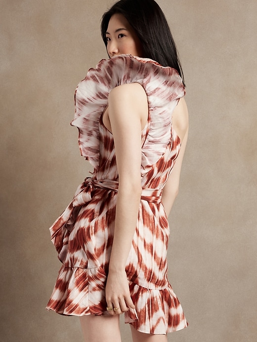Image number 2 showing, Linen Ruffle Dress
