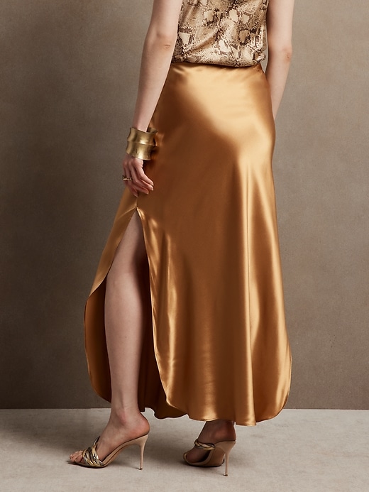 Image number 2 showing, Silk Maxi Skirt