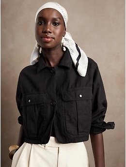 Cropped Utility Jacket | Banana Republic