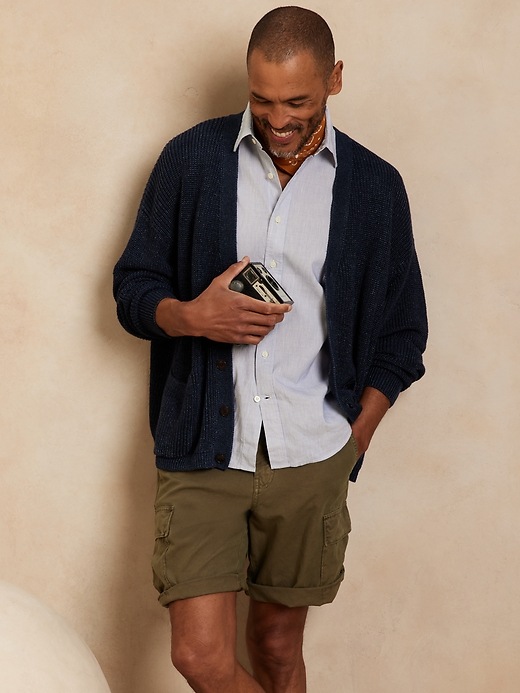 Image number 3 showing, Untucked Cotton-Linen Shirt