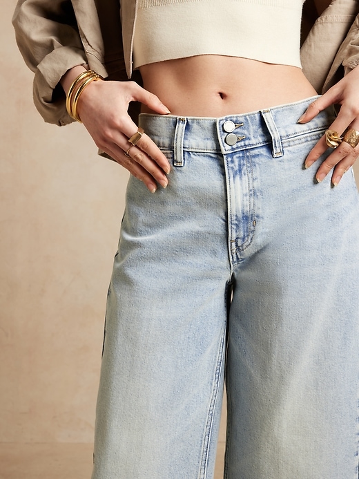 Image number 3 showing, The Wide-Leg Crop Jean