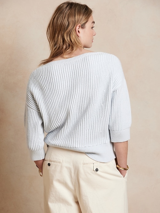 Image number 2 showing, Ribbed Dolman Sweater