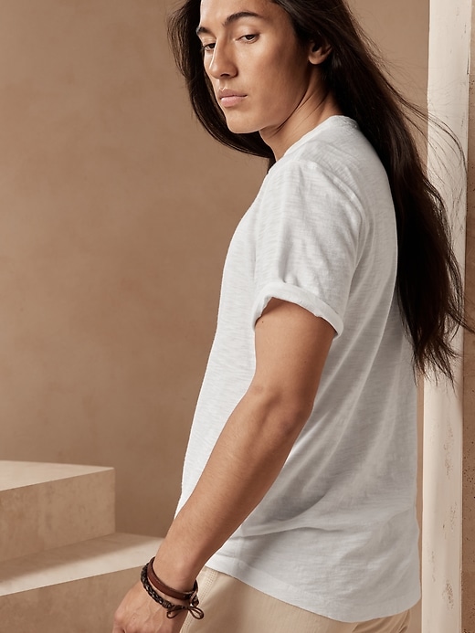 Image number 5 showing, Organic Cotton Soft Wash Henley T-Shirt