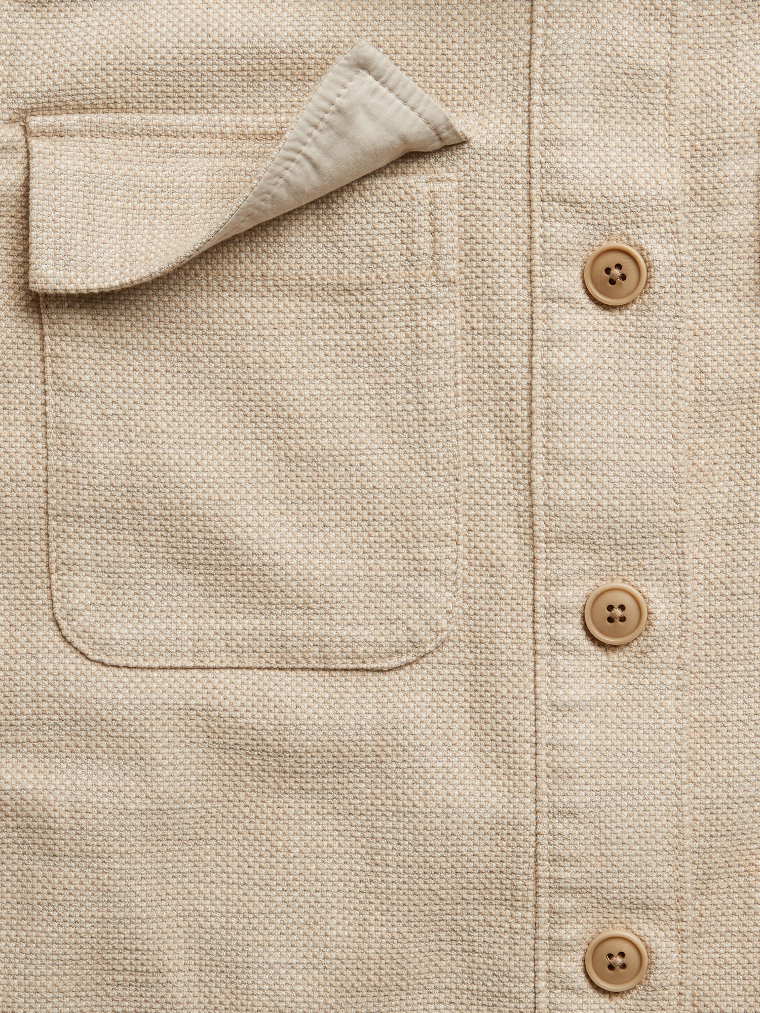 Hopsack Shirt Jacket | Banana Republic