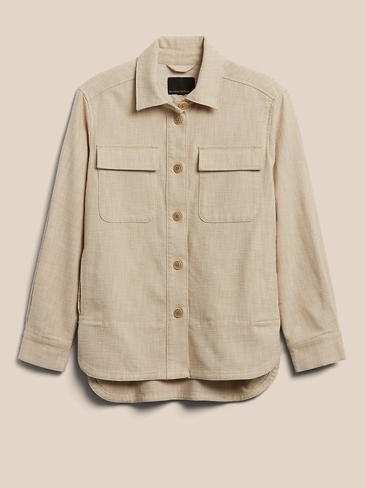 Image number 4 showing, Hopsack Shirt Jacket