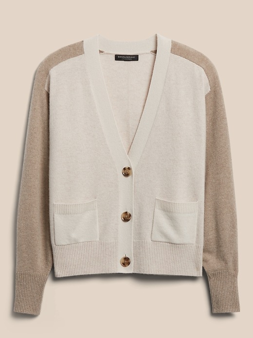 Image number 4 showing, Colorblock Cashmere Cardigan