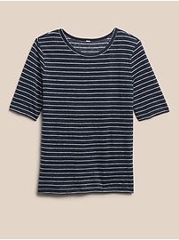 Linen Elbow T-Shirt
