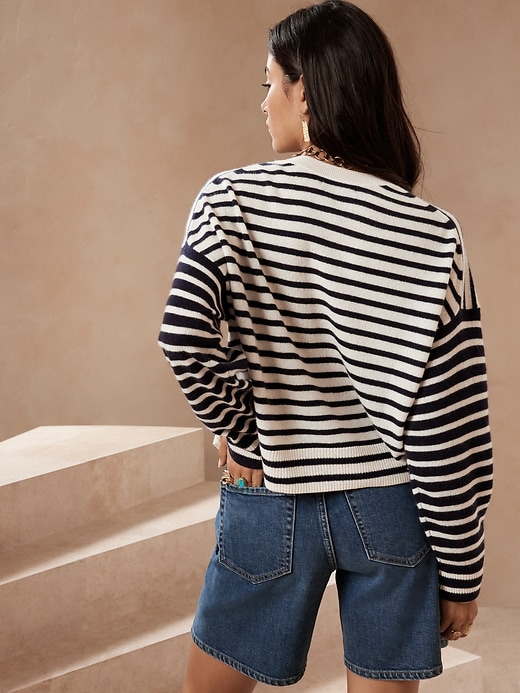Image number 2 showing, Caro Cashmere Stripe Sweater