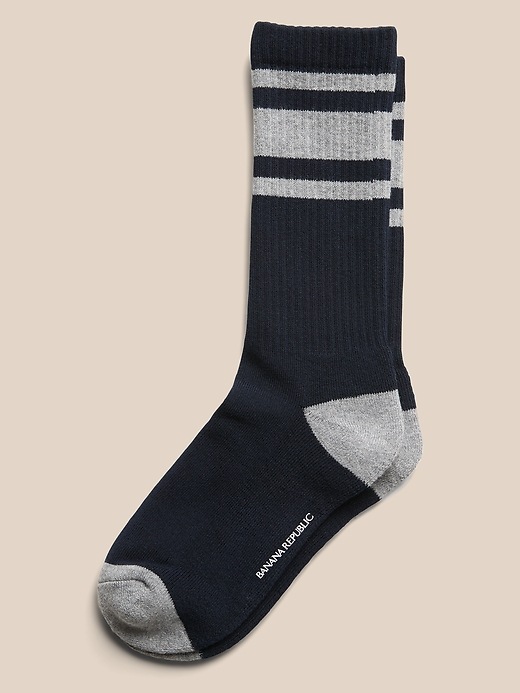 Stripe Athletic Sock with COOLMAX® Technology