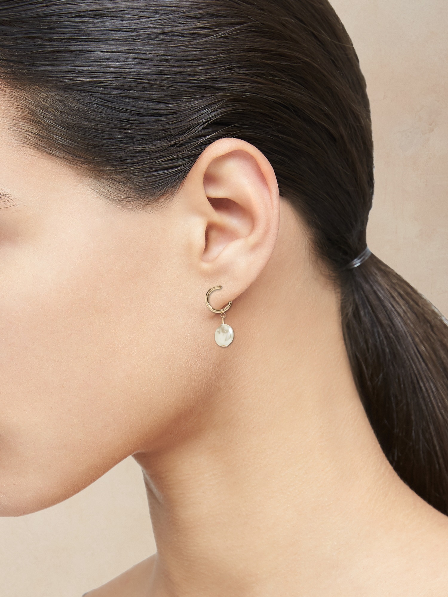 Mini Drop Pearl Earrings