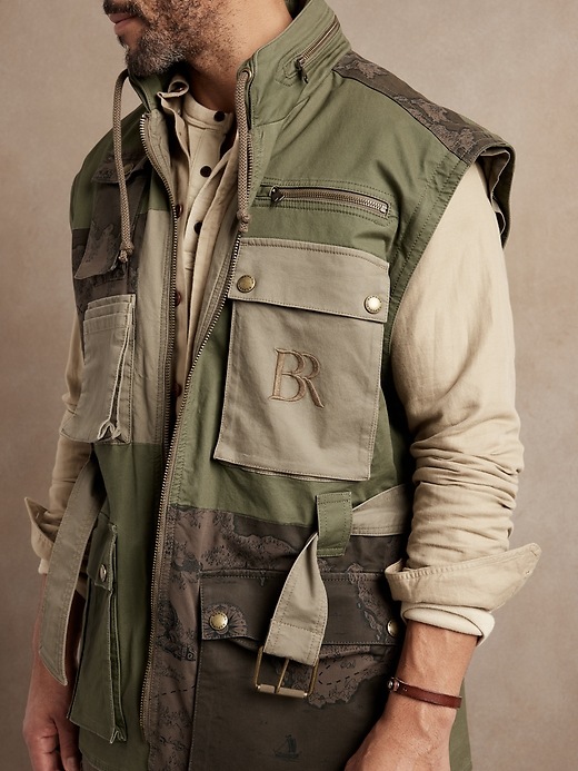Image number 2 showing, BR ARCHIVE Patchwork Convertible Jacket