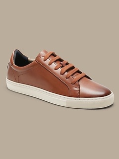 nicklas leather sneaker white