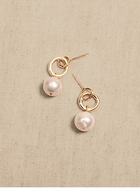 Pearl Drop Earrings &#124 Aureus + Argent