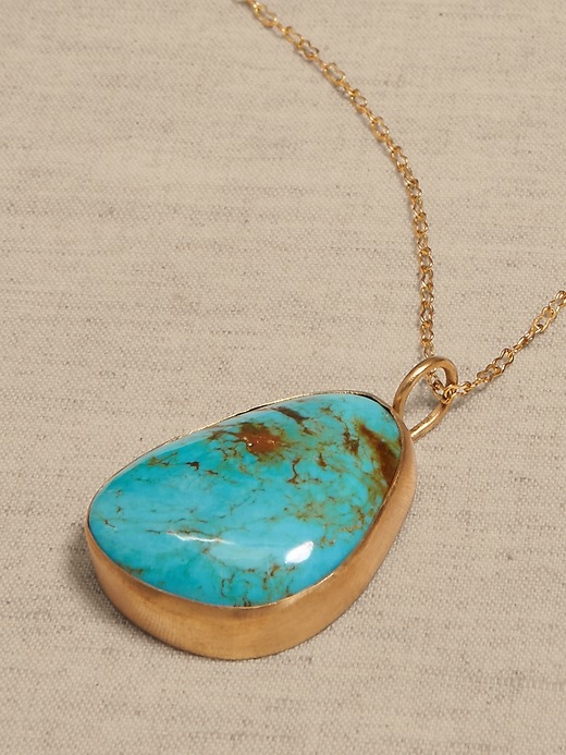 Sonora Turquoise Pendant Necklace &#124 Aureus + Argent