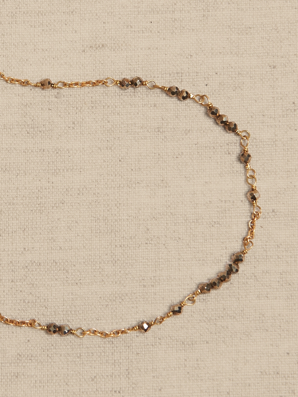 Delicate Strand Stone Necklace | Aureus + Argent