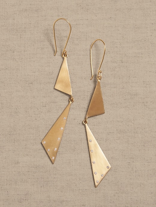 Angles Earrings &#124 Aureus + Argent