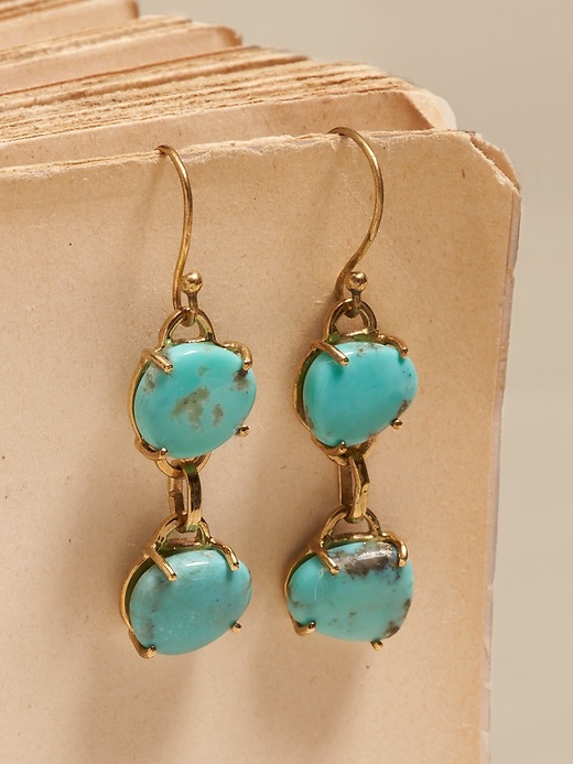 Estrella Turquoise Earrings &#124 Aureus + Argent