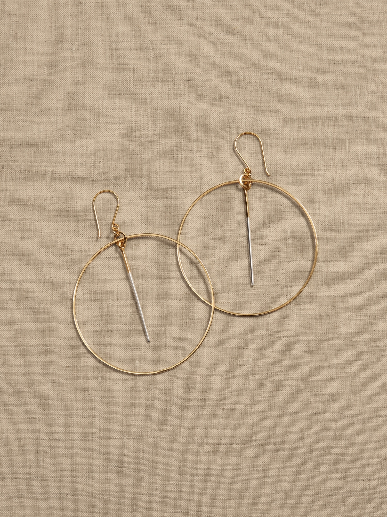 Lina Dangling Hoop Earrings &#124 Aureus + Argent
