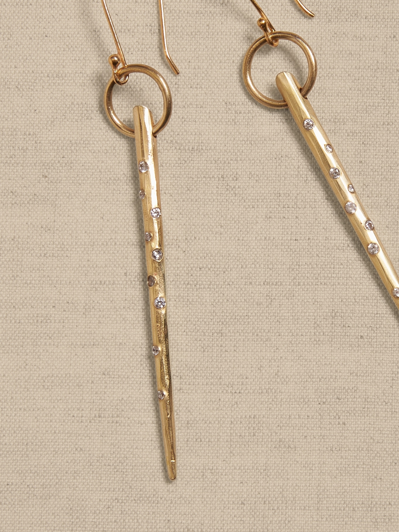 Crystal Dagger Earrings &#124 Aureus + Argent