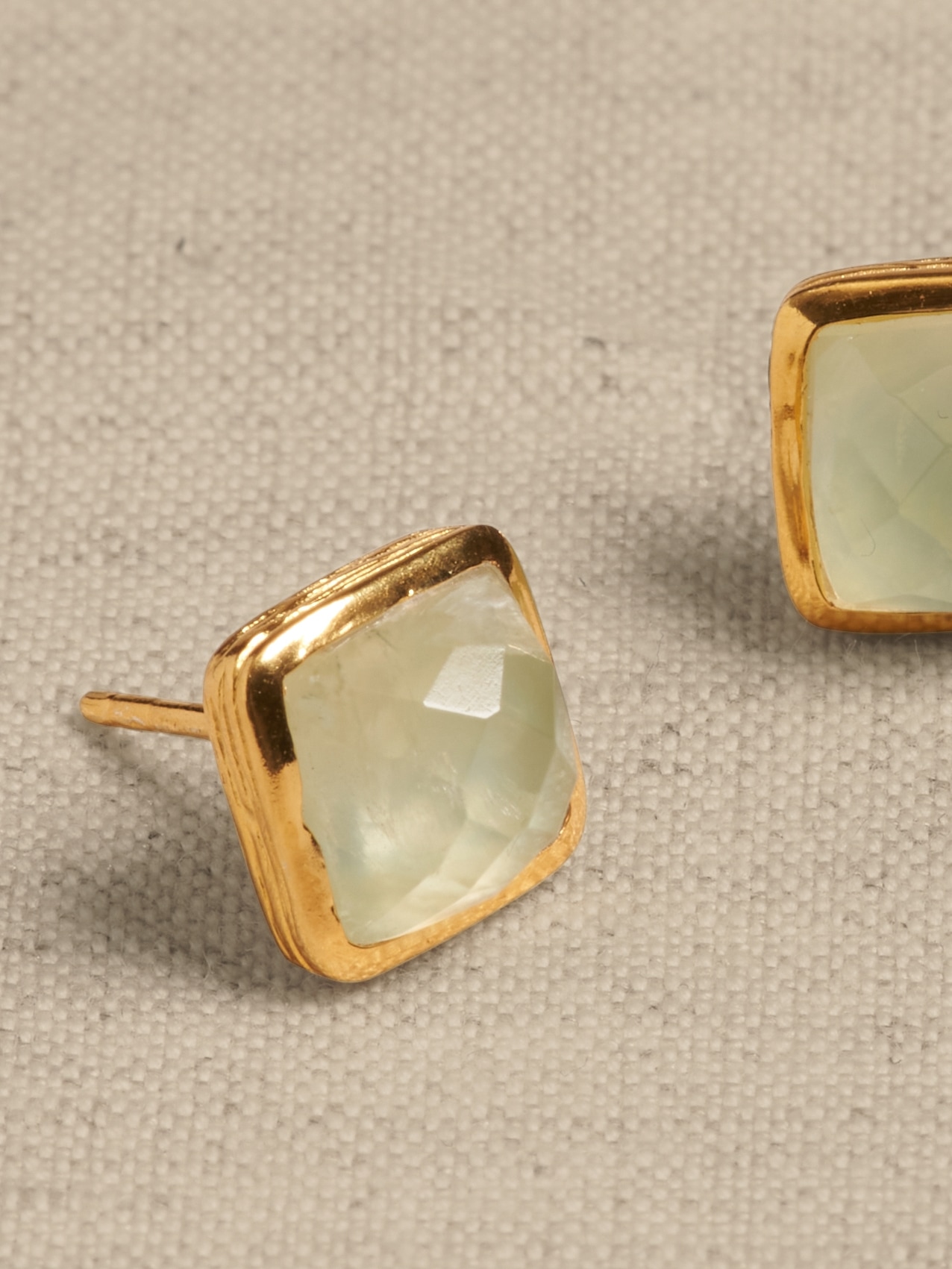 Tiny Square Facet Stud Earrings | Aureus + Argent | Banana Republic